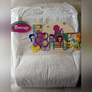 Barney Adult Disposable Diaper with Playful Design